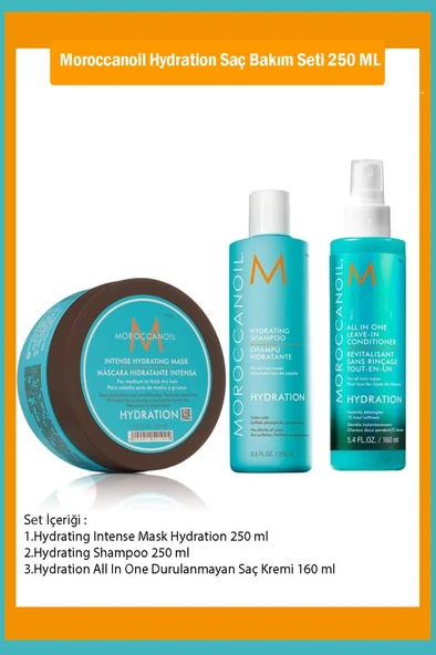 Moroccanoil Hydration Saç Bakım Seti 250 ML ürün görseli 1