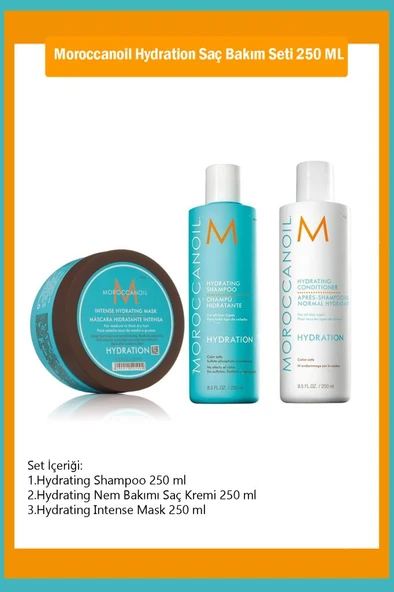 Moroccanoil Hydration Saç Bakım Seti 250 ML ürün görseli 1
