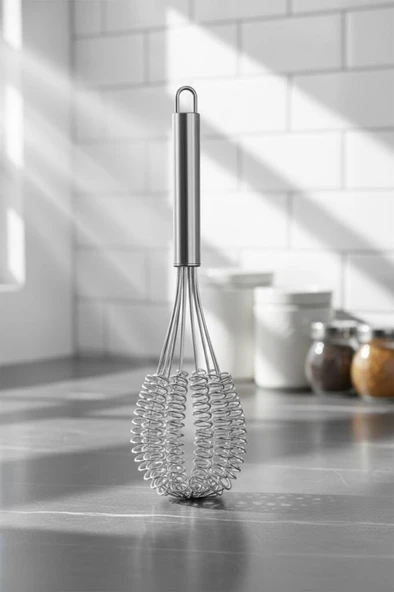 Mien Metal Çırpıcı Seti Pasta Kek Çırpma Teli Tırtıklı Model ürün görseli 1