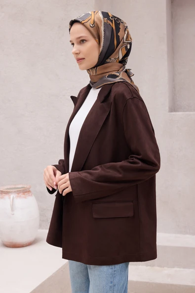 Obje Desen İpek Twill Eşarp 4205D01 - Resim 2