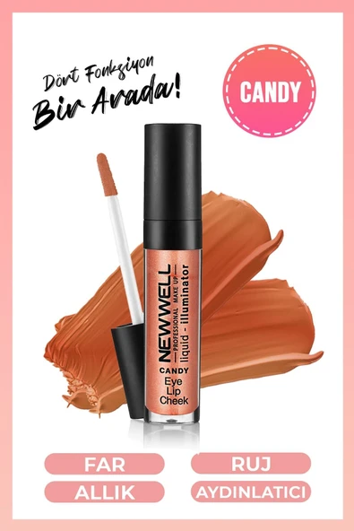 Lıquıd Illumınator Aydınlatıcı Allık 3 in 1  - Candy ürün görseli 1