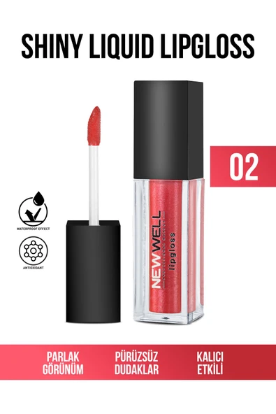 Shiny Liquid Lipgloss - 02 ürün görseli 1