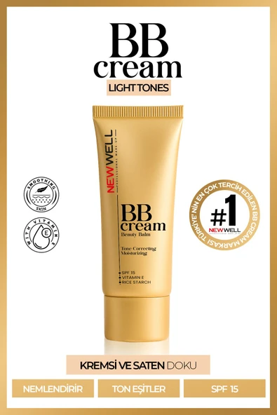 Light Tones BB Cream Beauty Balm Nemlendirici ve Ton Eşitleyici 30 ML ürün görseli 1