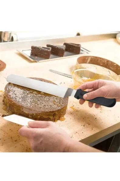 Bayev Eğik Oval Uçlu Pasta Sıvama Spatulası 20 Cm ürün görseli 1