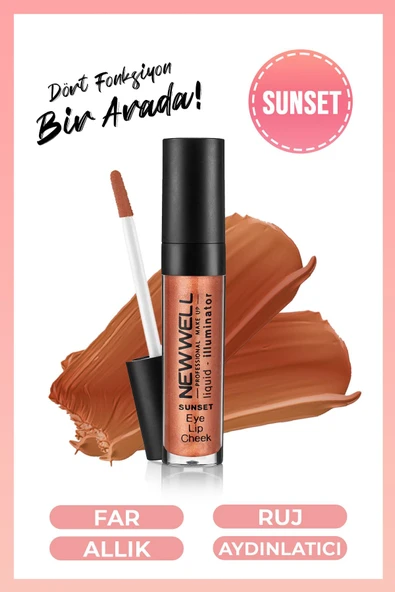 Lıquıd Illumınator Aydınlatıcı Allık 3 in 1 - Sunset ürün görseli 1