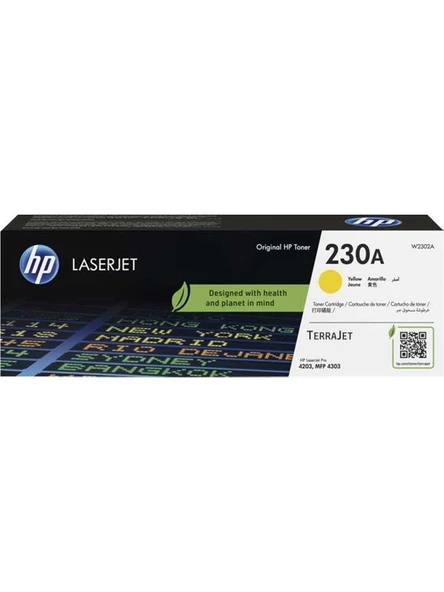 W2302A (230A) SARI LASERJET TONER 1.800 SAYFA ürün görseli 1