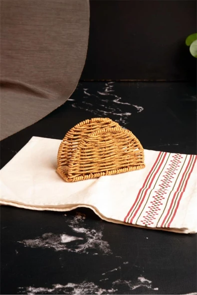 Bayev Hasır 700801 Oval Masaüstü Peçetelik - Resim 2
