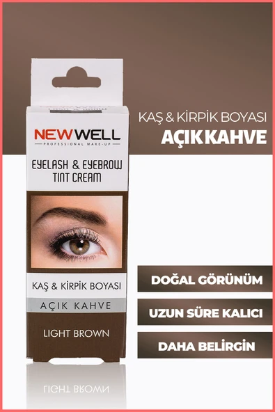 Kaş & Kiprik Boyası - Açık kahve 8680923320939 ürün görseli 1