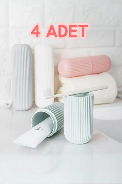 Bayev 4 Adet Diş Fırçalık Seyehat Smart Saklama Kabı Çok Amaçlı Organizer ürün görseli 1