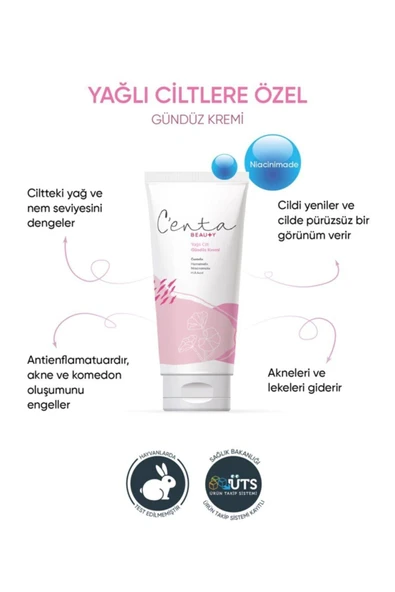 C'ENTA BEAUTY Yağlı Ciltler Için Gündüz Kremi 50ml ürün görseli 1