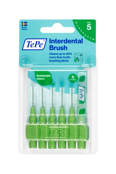 TEPE Blisterli Arayüz Fırçası 6 Lı Yeşil ürün görseli 1