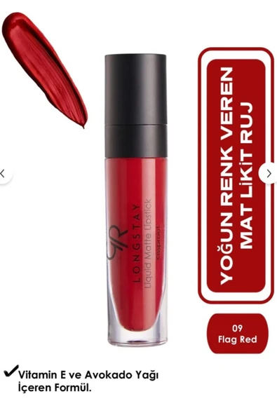 GOLDEN ROSE Longstay Liquid Matte Lipstick No:09 ürün görseli 1