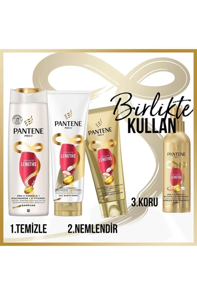 PANTENE 350 Ml Şampuan Infinite Lengths - Resim 5