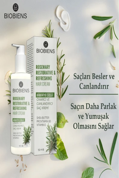 BİOBİENS Biberiye Özlü Saç Kremi 150 ML ürün görseli 1