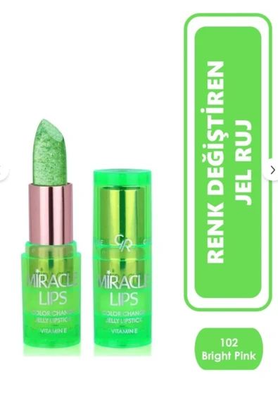 GOLDEN ROSE Miracle Lips Color Change Jelly Lipstick No:102 ürün görseli 1