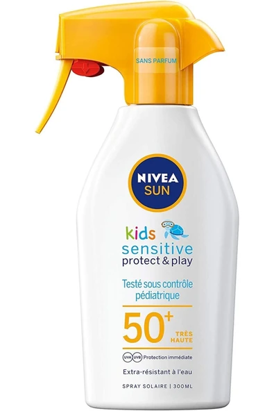 NIVEA Kids Protect&play Sensitive (çocuklar Için Hassas Güneş Spreyi Spf50+) 300ml ürün görseli 1