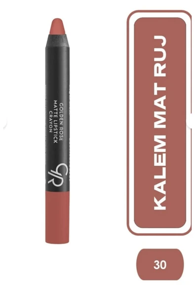 GOLDEN ROSE Matte Lipstick Crayon No:30 ürün görseli 1