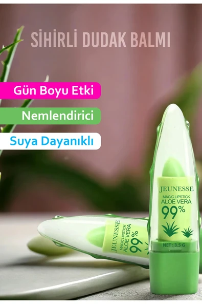 PTTAVM: JEUNESSE Aloe Vera Magic Lipstick 3.5 Gr  Doal Nemlendirici,  Yattrc Sihirli Dudak Balm