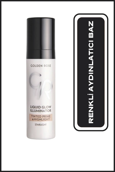 GOLDEN ROSE Liquid Glow Illuminator Renkli, Aydınlatıcı ve Parlak Makyaj Bazı 30 ml ürün görseli 1