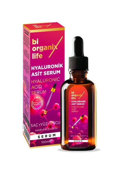 BİORGANİX LİFE Hyaluronik Asit Serum Yoğun Nemlendirme, Kırışıklık Karşıtı 100 ML ürün görseli 1