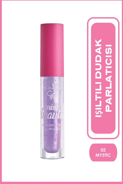 GOLDEN ROSE Miss Beauty Diamond Shine 3Dlip.No:02 Mystic ürün görseli 1