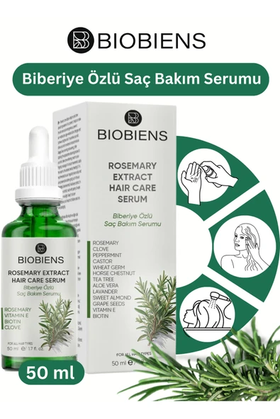 BİOBİENS Biberiye Özlü Saç Bakım Serumu 50 ml ürün görseli 1