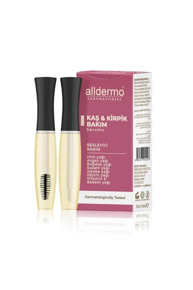 ALLDERMO Kaş Serumu 10 ml & Kirpik Bakım Serumu 10 ml ürün görseli 1