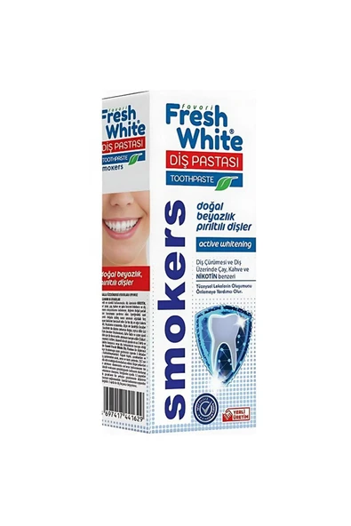 FRESH WHİTE Diş Pastası Smokers 90 gr ürün görseli 1