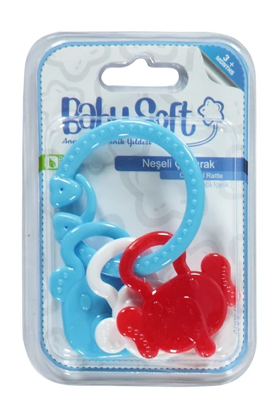 BABYSOFT Baby Soft Neşeli Çıngırak Mavi ürün görseli 1
