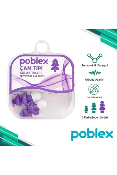 POBLEX Çam Tipi Kulak Tıkacı - Large ürün görseli 1