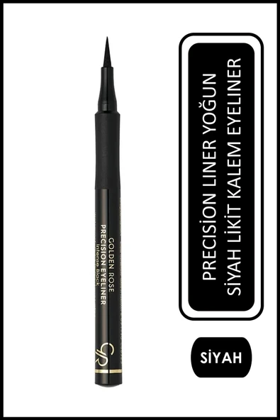 GOLDEN ROSE Precision Liner 01 Intense Black Likit Kalem Eyeliner ürün görseli 1