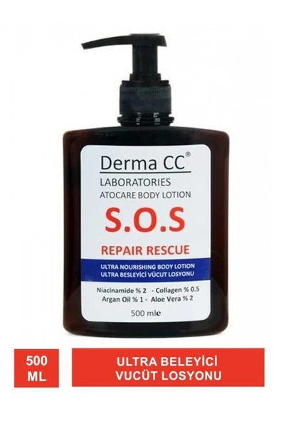 DERMA CC LABORATORIES Derma Cc S.o.s Repair Rescue ( Atocare Vücut Losyonu ) 500 Ml ürün görseli 1