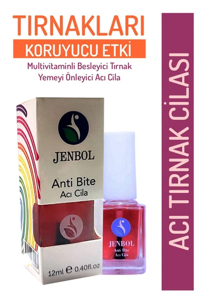 JENBOL Multivitaminli Tırnak Yemeyi Önleyici Acı Cila (ŞEFFAF) Oje ürün görseli 1