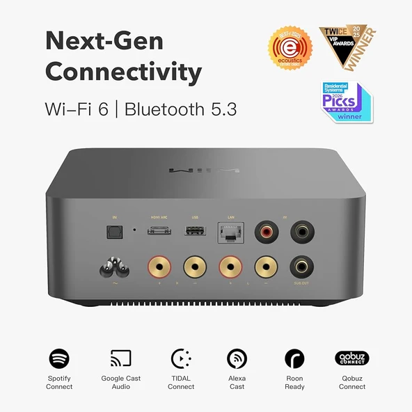 Wiim Amp Ultra Streaming Stereo Amplifier Space Grey - Resim 5