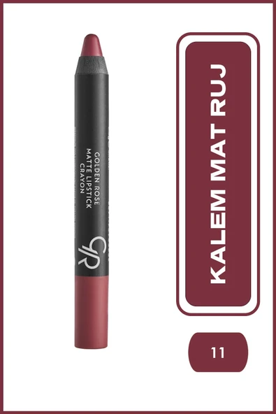 GOLDEN ROSE RUJ MATTE LİPSTİCK CRAYON NO :11- ürün görseli 1