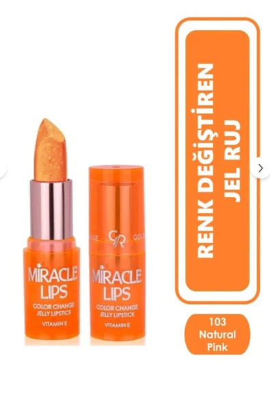 GOLDEN ROSE Miracle Lips Color Change Jelly Lipstick No:103 ürün görseli 1