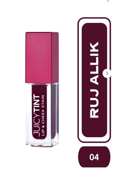 GOLDEN ROSE Juicy Tint Lip & Cheek Stain 04 Berry Kiss Dudak ve Yanak Renklendirici 5,2 ml ürün görseli 1