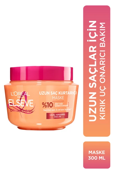 ELSEVE L'oréal Paris Dream Long Uzun Saç Kurtarıcı Maske 300 ml ürün görseli 1