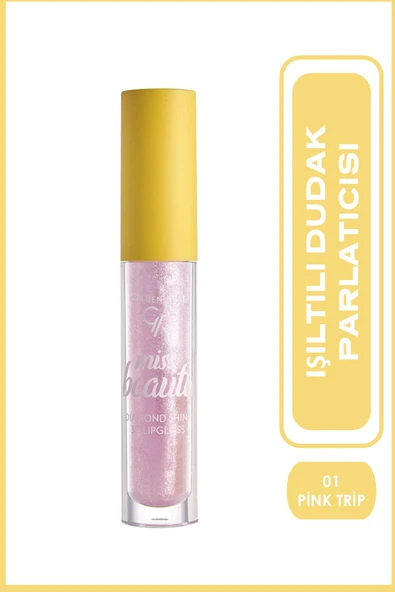GOLDEN ROSE Miss Beauty Diamond Shine 3Dlip.No:01Pink Trip ürün görseli 1