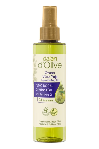 DALAN D'olive %100 Zeytinyağlı Onarıcı Vücut Yağı 200 ml ürün görseli 1