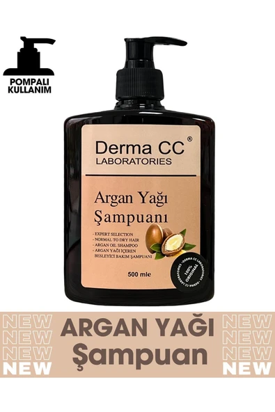 DERMA CC LABORATORIES Argan Oil Shampoo - Argan Yağı Şampuanı 500 ml ürün görseli 1