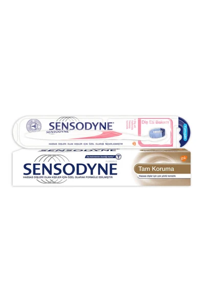 SENSODYNE Tam Koruma Diş Macunu 75ml Diş Eti Bakımı Fırça Seti ürün görseli 1