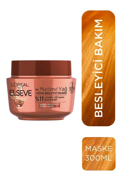 ELSEVE L'oréal Paris Mucizevi Yağ Besleyici Maske 300 ml ürün görseli 1