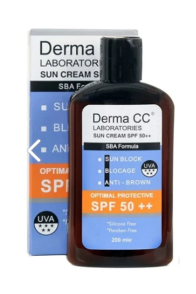 DERMA CC LABORATORIES Derma Cc Güneş Kremi Spf50 ( Plus Plus ) 200ml - Sun Block - Antı Brown - Blocage ürün görseli 1
