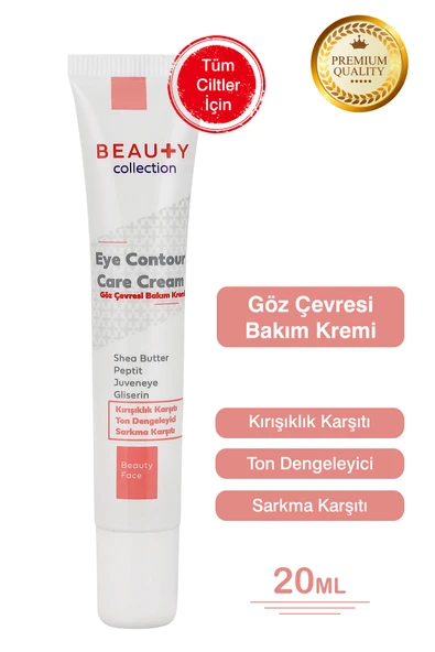 BEAUTY COLLECTİON Göz Çevresi Kaz Ayakları Ve Gözaltı Torbaları Için Antioksidan Ve Aydınlatıcı Bakım Kremi - 20 ml ürün görseli 1