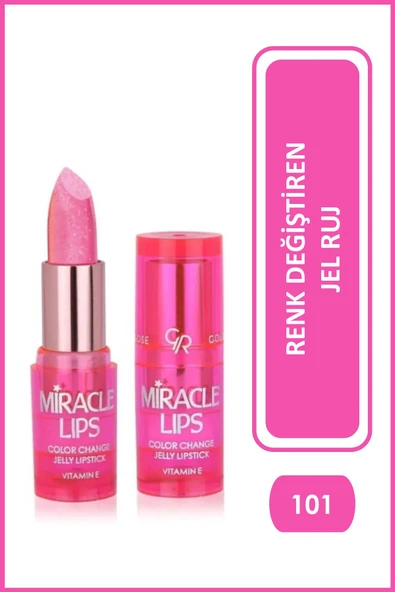 GOLDEN ROSE Miracle Lips Color Change Jelly Lipstick No:101 ürün görseli 1