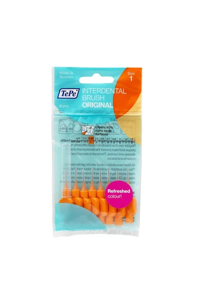 TEPE Arayüz Fırçası Turuncu 0.45 Mm 8'li ürün görseli 1