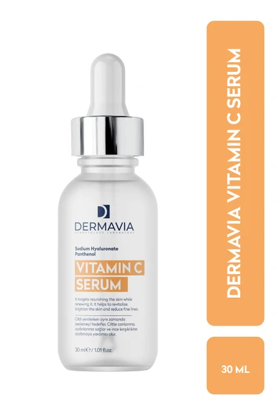 DERMAVİA Aydınlatıcı Leke Karşıtı Vitamin C Serumu 30 Ml Parlak Dayanıklı Görünüm ürün görseli 1