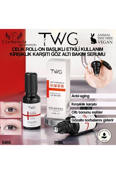 TWG Kırışıklık Karşıtı& Sıkılaştırıcı Göz Altı Bakım Serumu 20ml ürün görseli 1