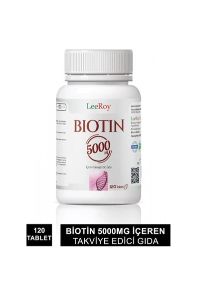 LEEROY Biotin 5000 Mg 120 Tablet ürün görseli 1